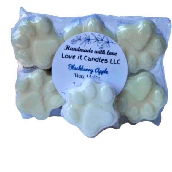 Fall Scented Soy Wax Melts Pumpkin Honey Chai Paw Shape 2.5oz - Picture 4 of 6